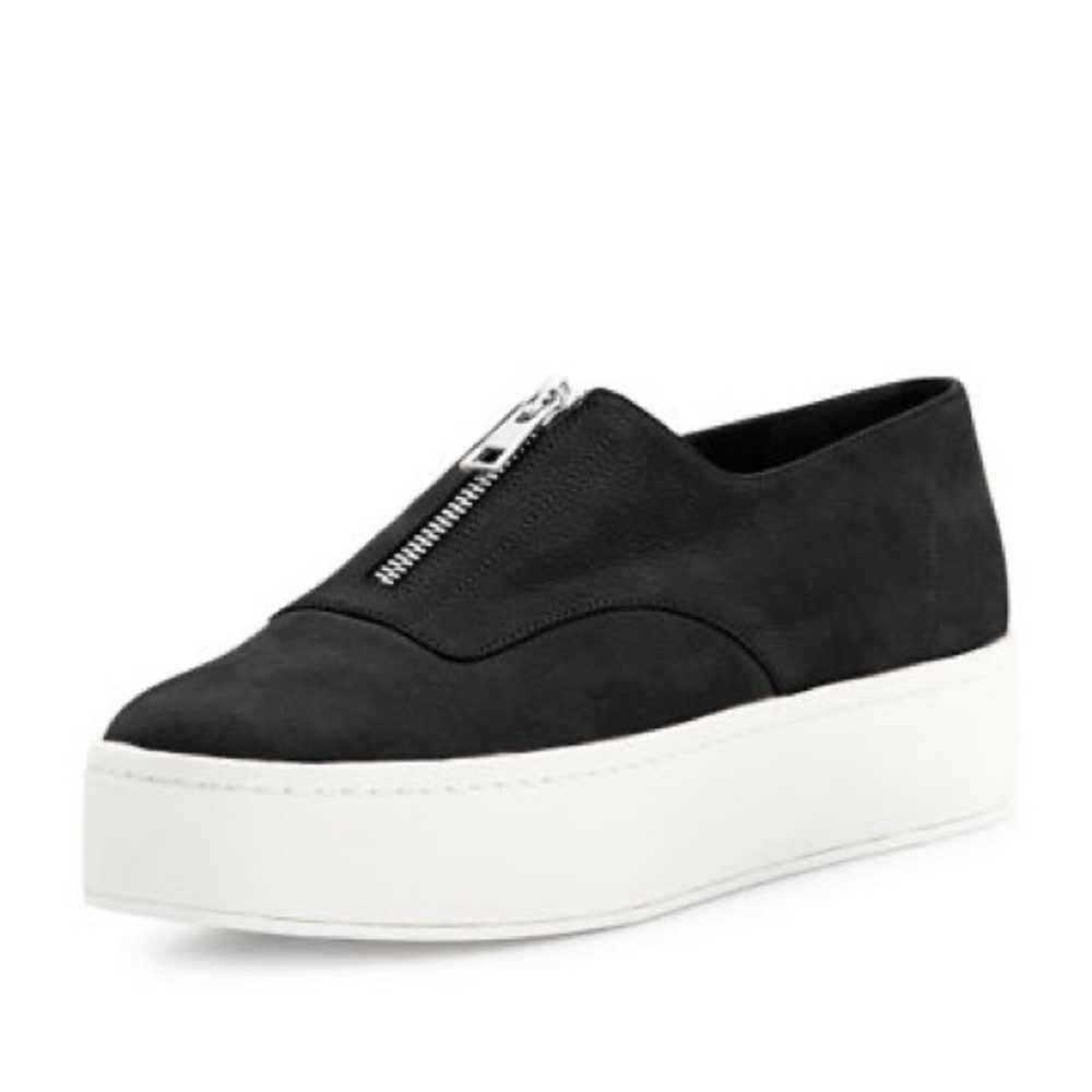 Vince Warner Zip-Front Platform Sneaker